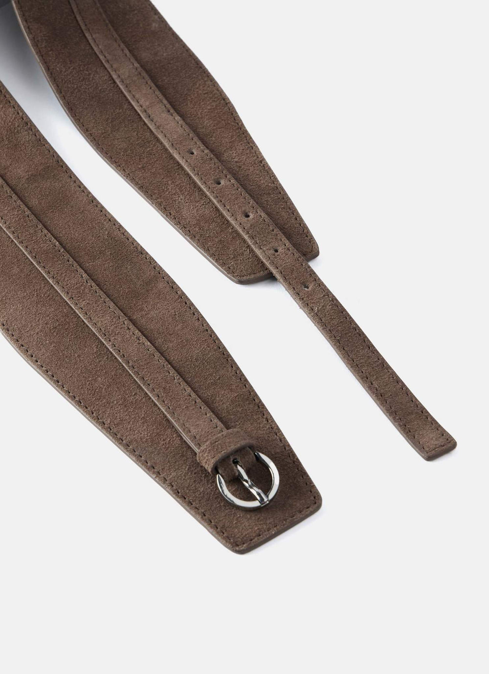 Brown Suede Waist Belt