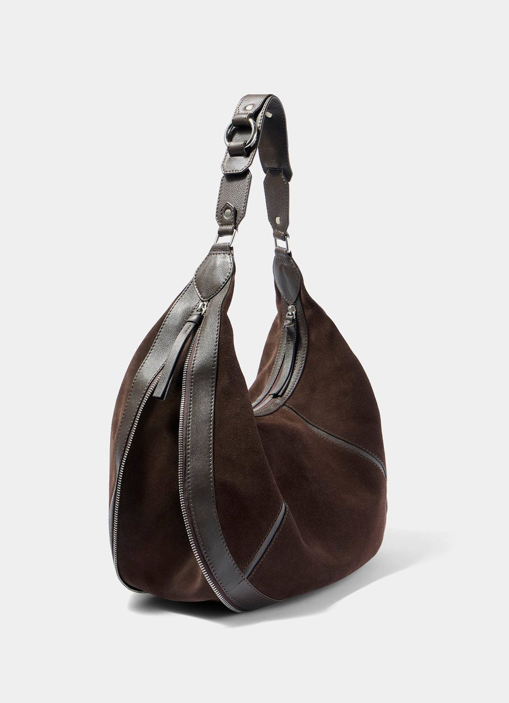 Bryony Brown Suede Shoulder Bag