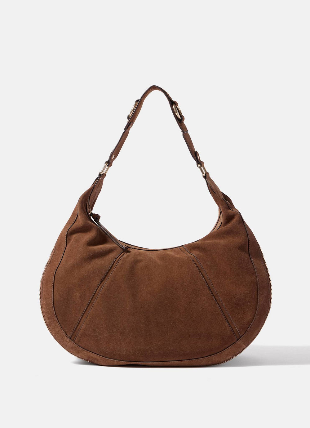 Bryony Tan Suede Shoulder Bag