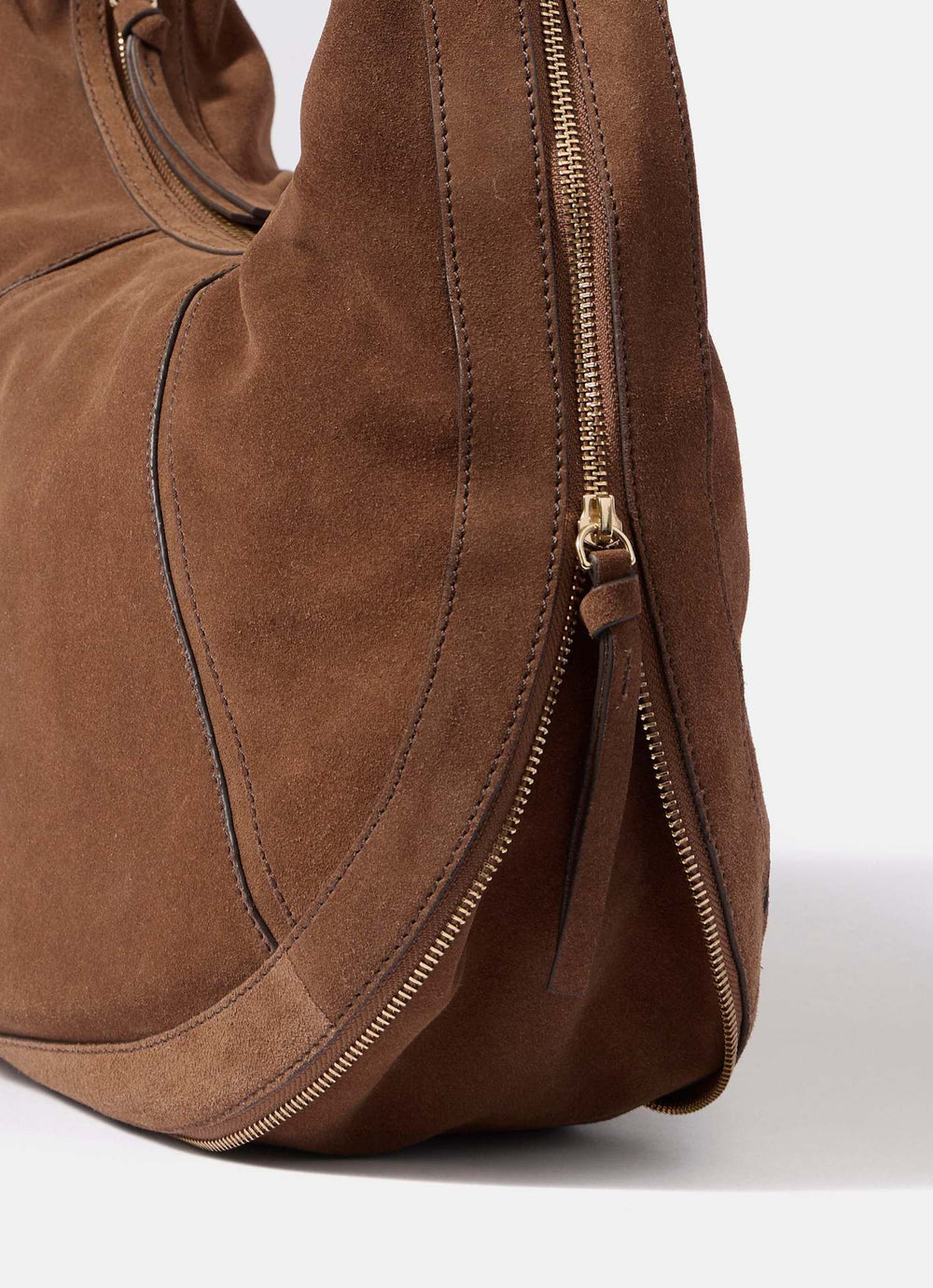 Bryony Tan Suede Shoulder Bag