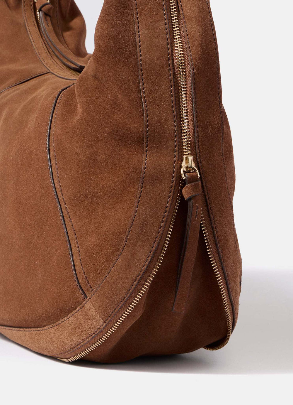 Bryony Tan Suede Shoulder Bag