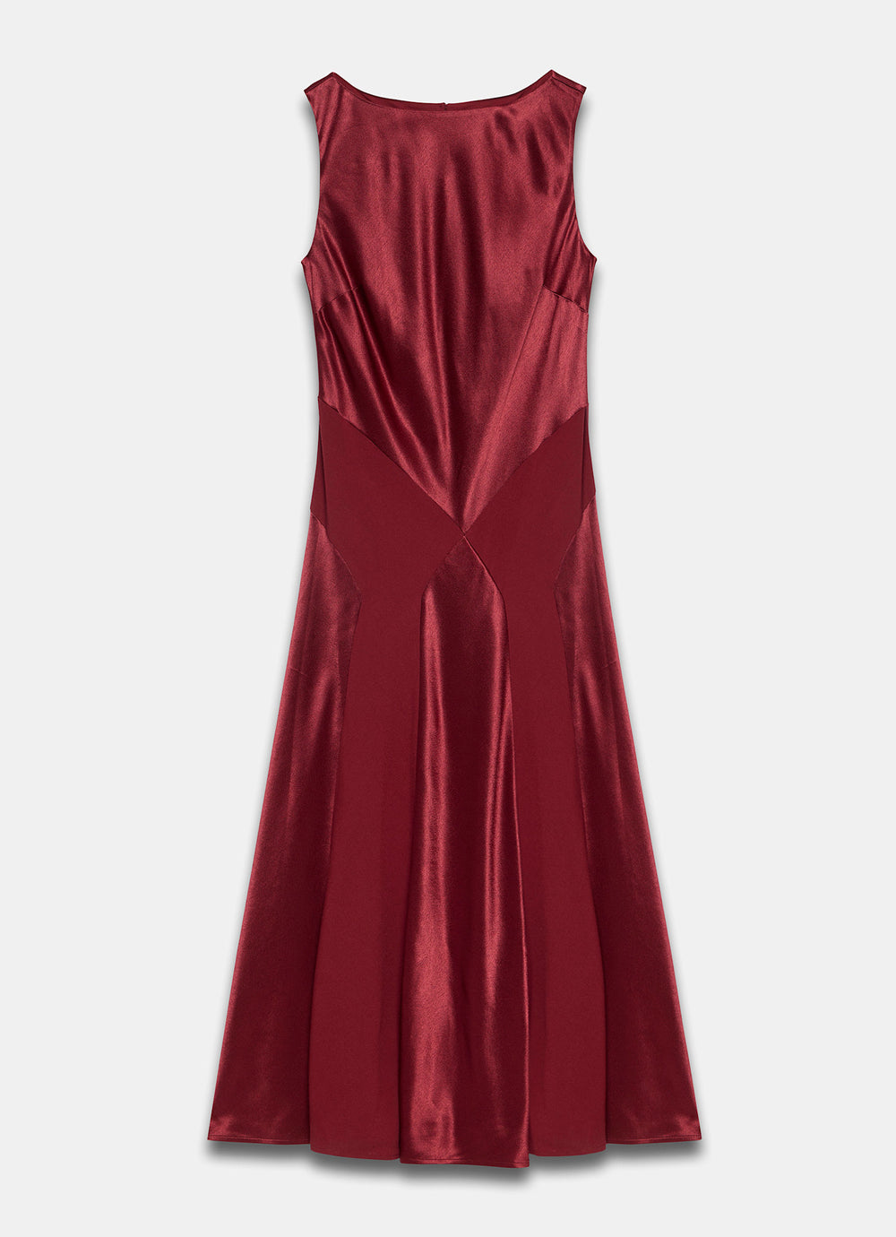 Mint Velvet Oxblood Satin Panelled Maxi Dress | Size 14 | Red | Sleeveless Mint Velvet Oxblood Satin Panelled Maxi Dress | Size 14 | Red | Sleeveless