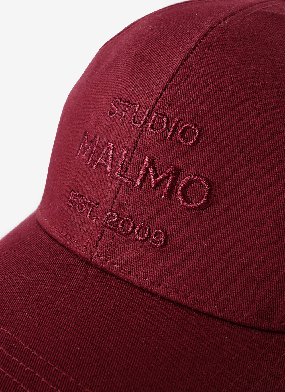 Burgundy Cotton Slogan Cap