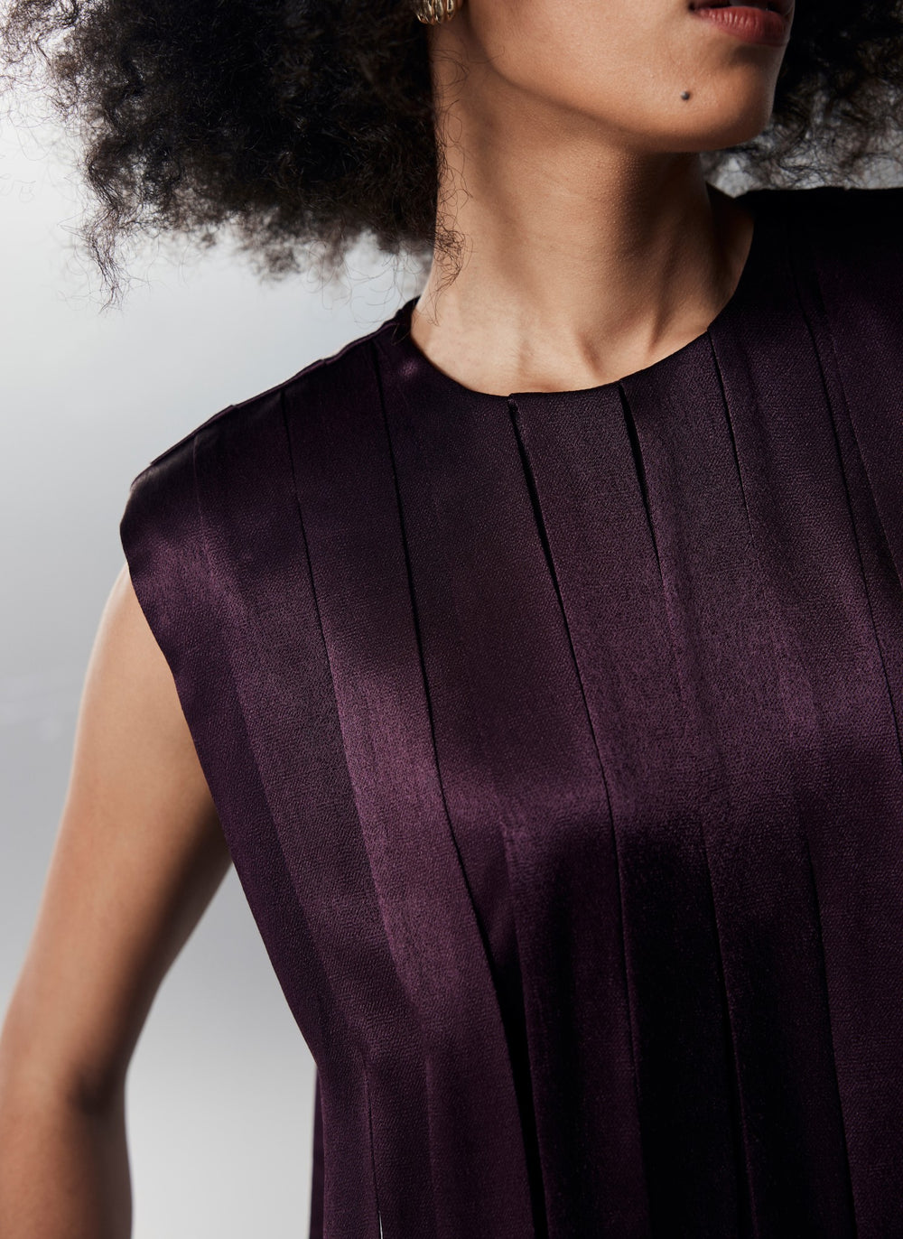 Burgundy Tape Detail Top