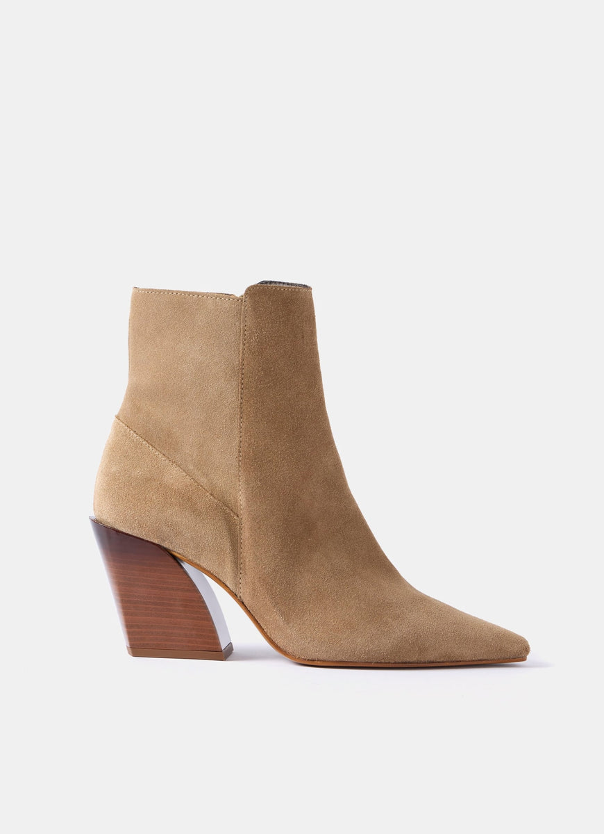 Camel Suede Cowboy Boots â Mint Velvet