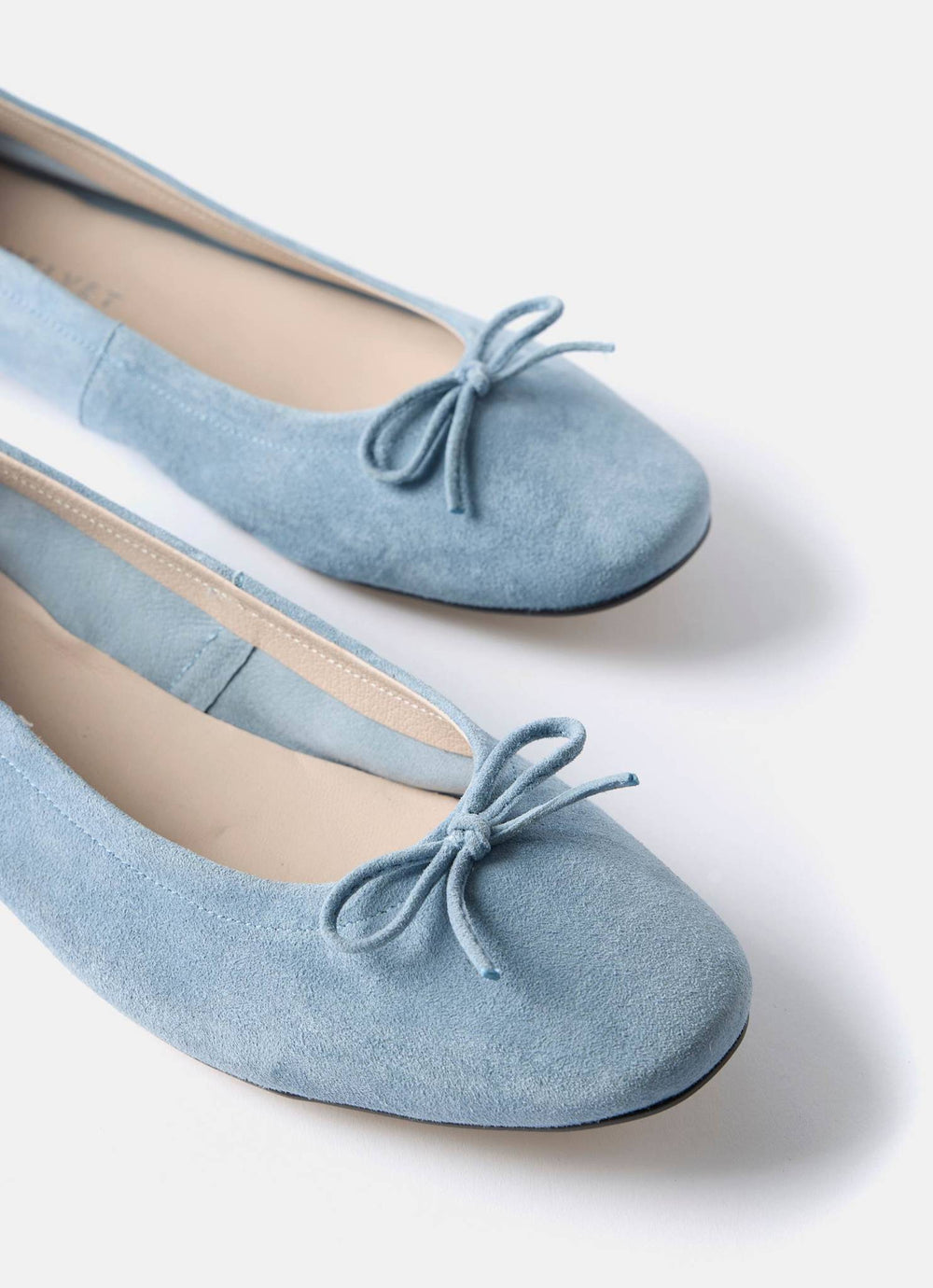 Carla Blue Suede Ballet Flats