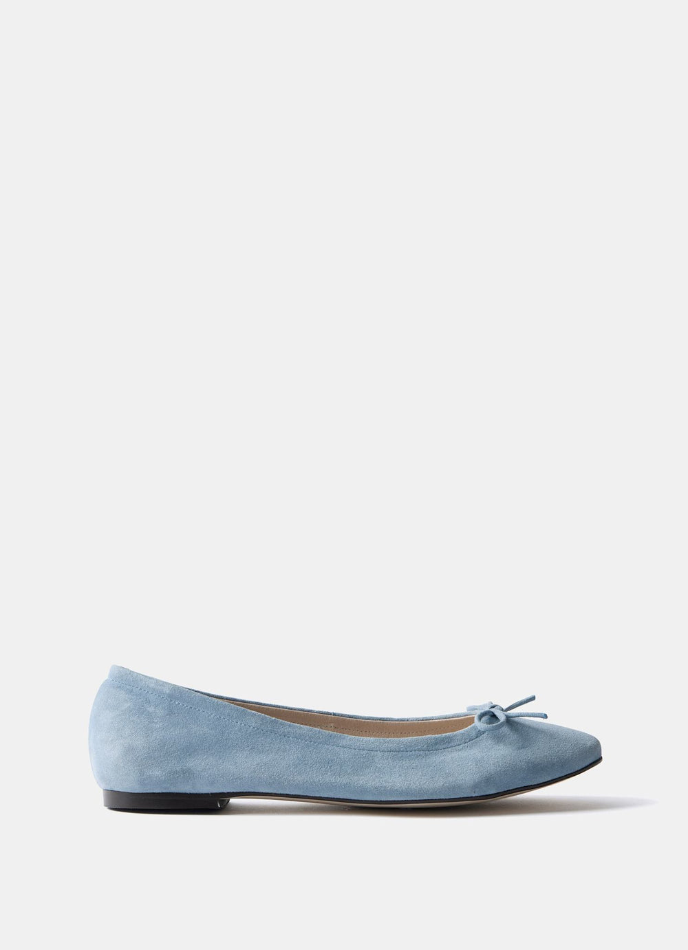 Carla Blue Suede Ballet Flats
