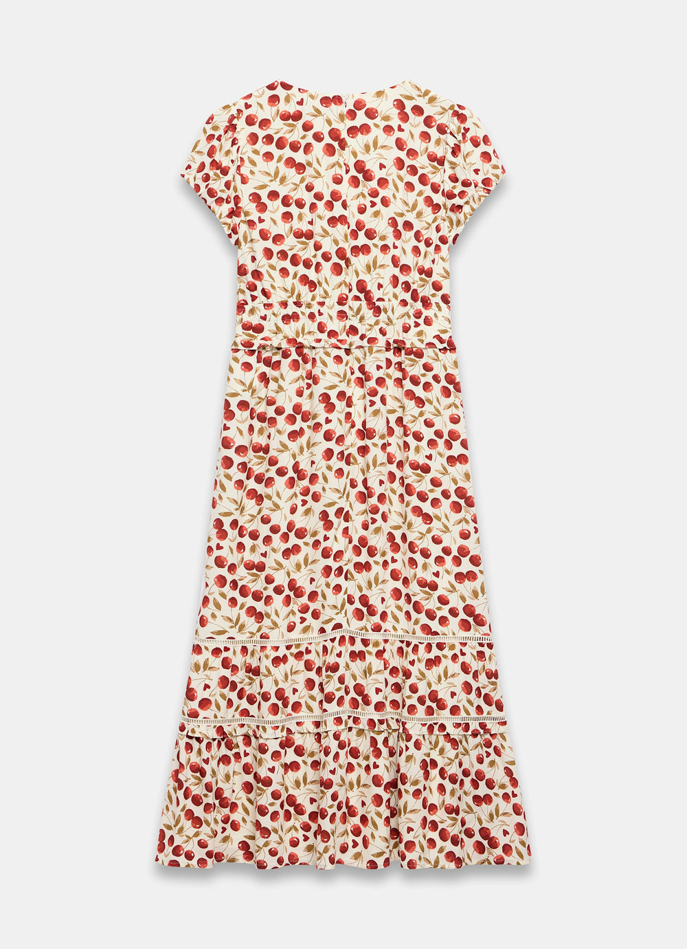 Mint Velvet Women's Cherry Print Midi Dress - Red Mint Velvet Women's Cherry Print Midi Dress - Red