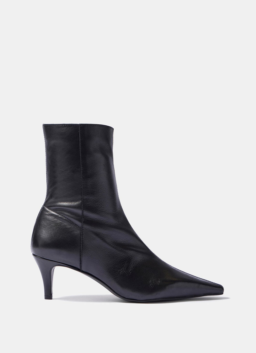 Chloe Black Leather Ankle Boots