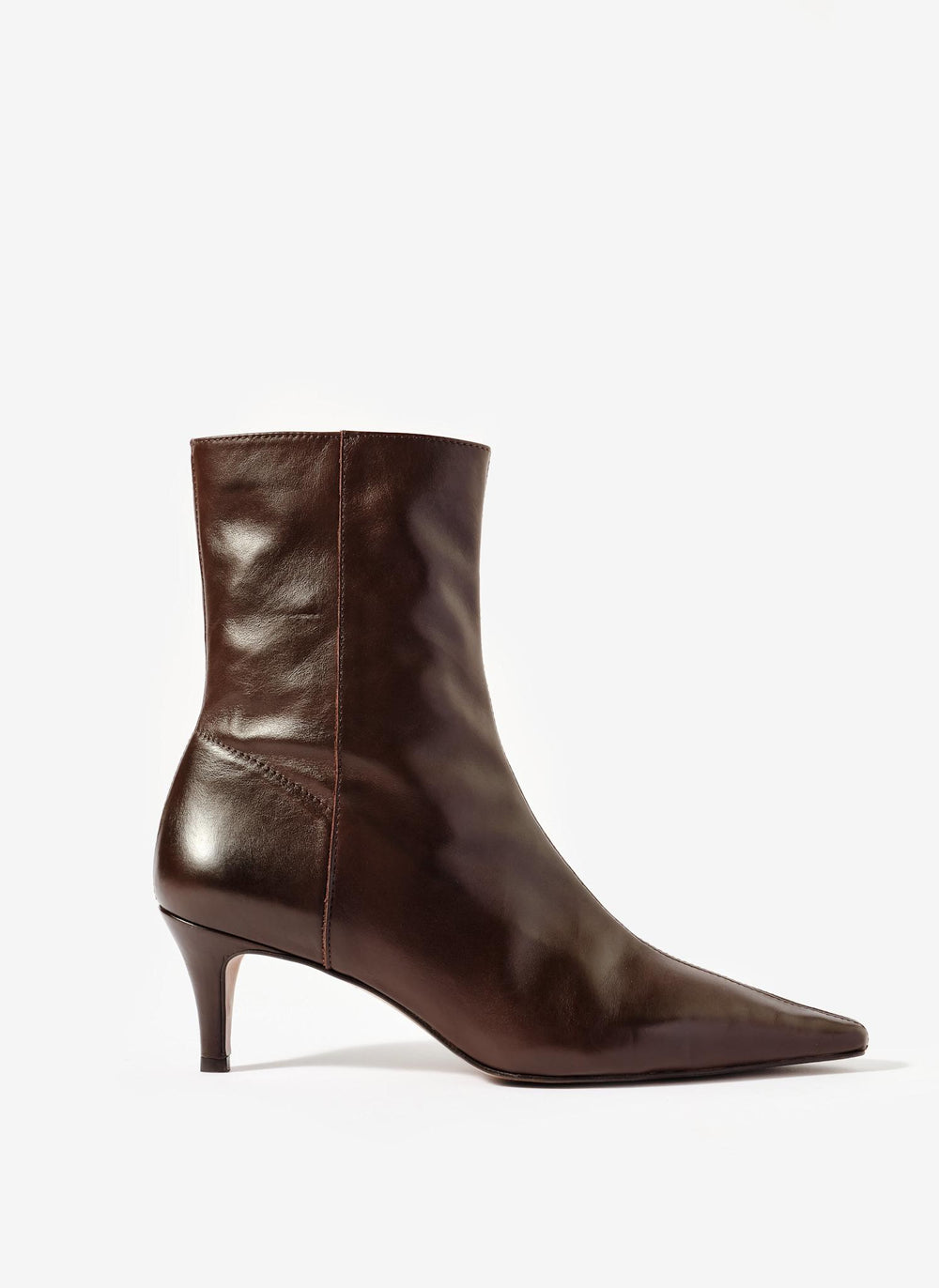 Chloe Brown Leather Ankle Boots