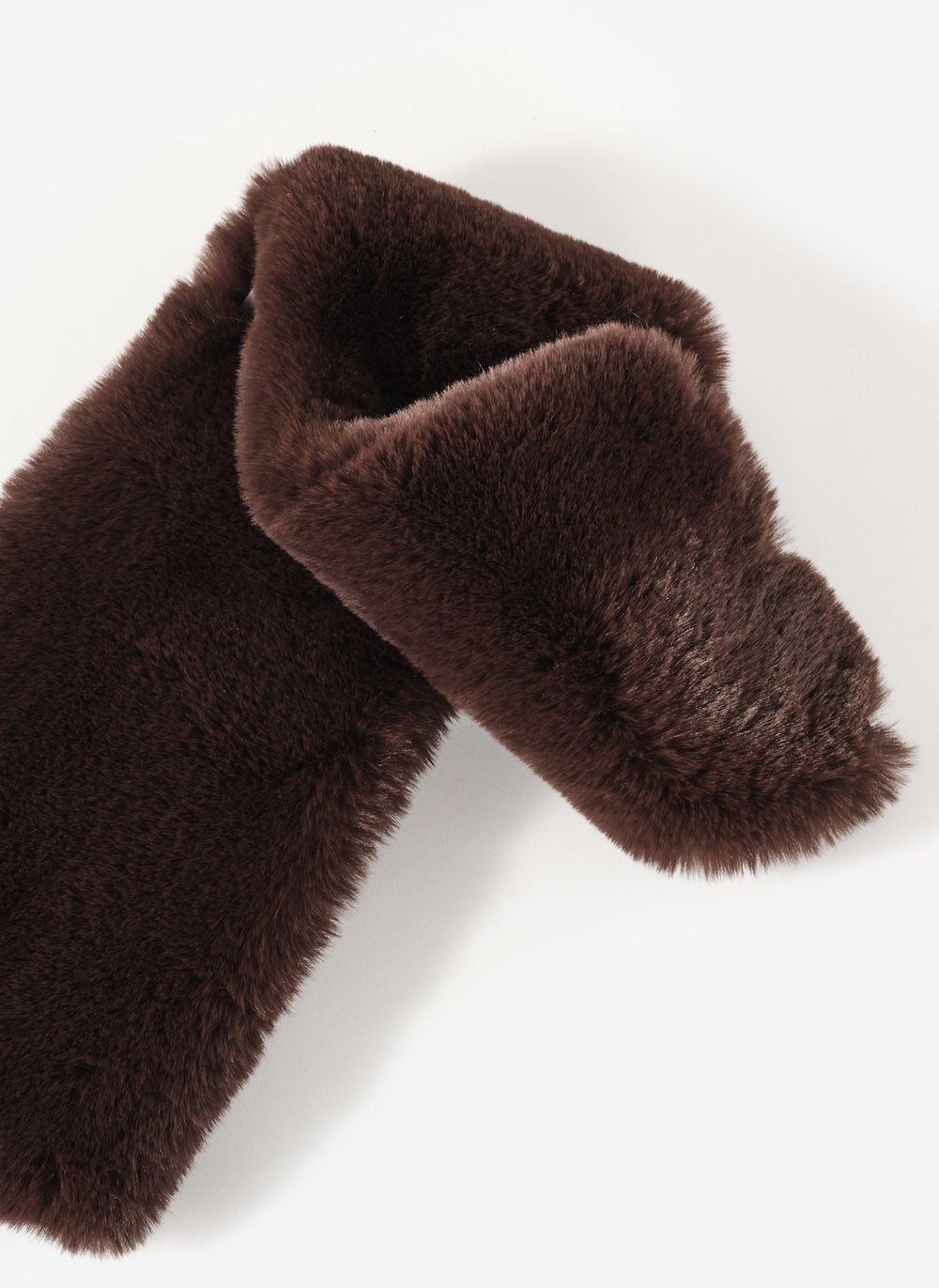 Brown Faux Fur Collar