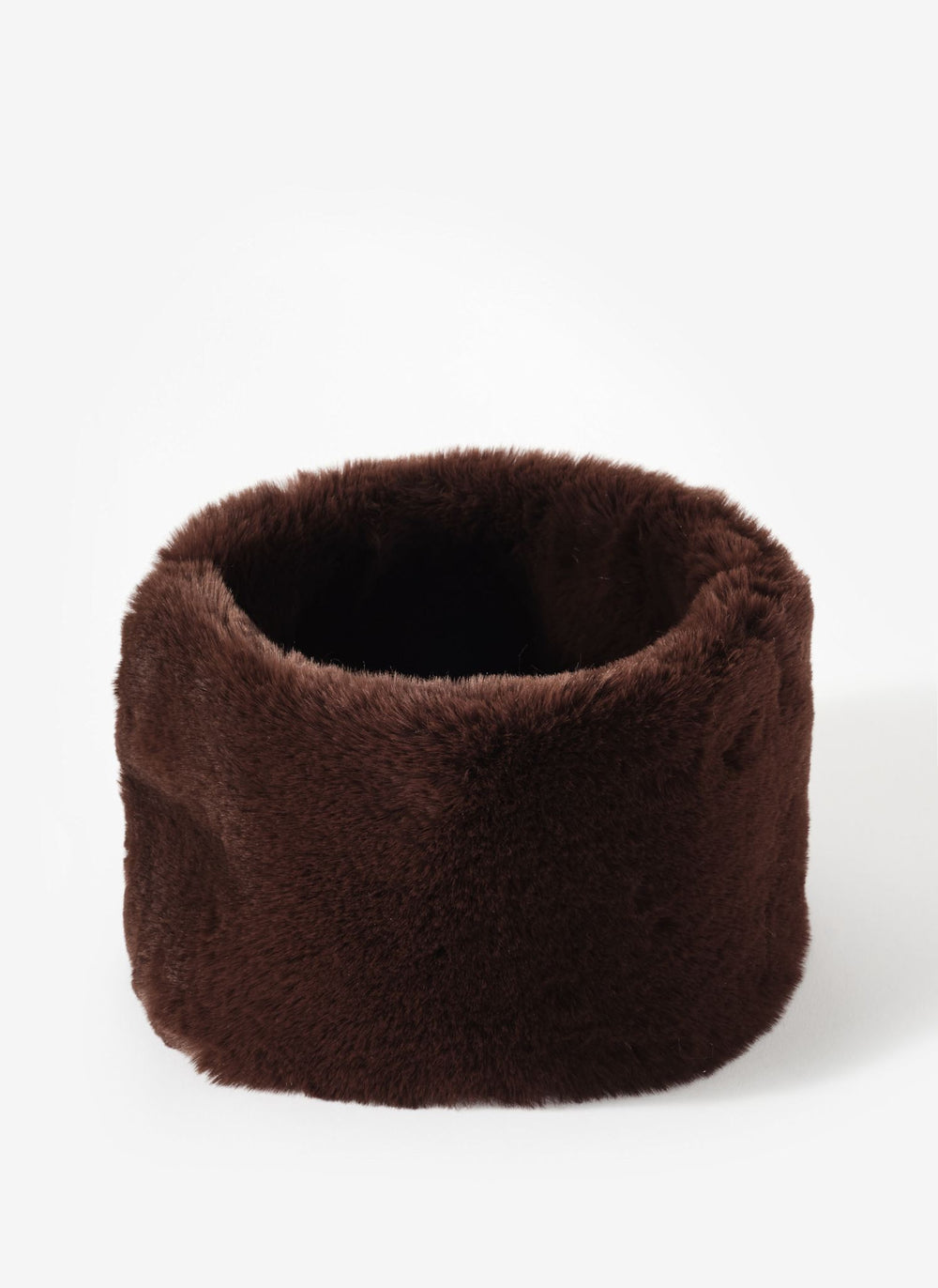Brown Faux Fur Collar