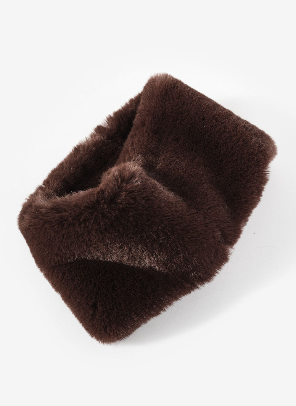 Brown Faux Fur Collar