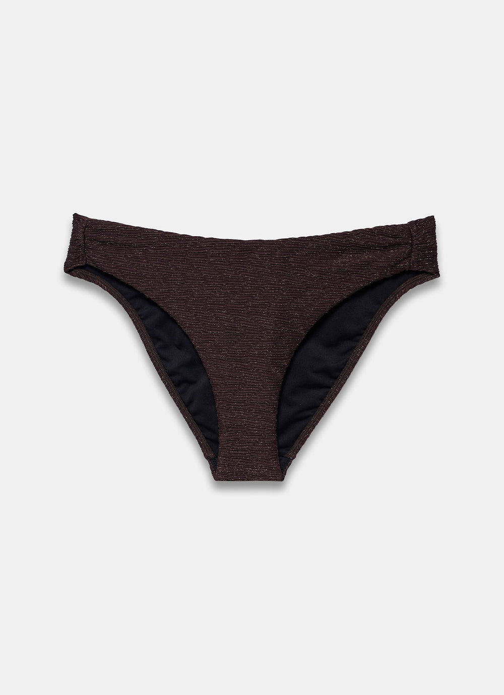 Brown Metallic Bikini Bottoms