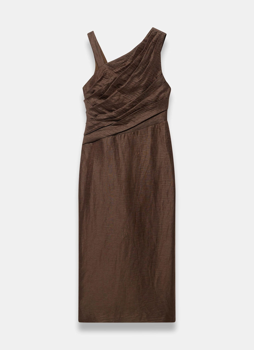 Mint Velvet Brown Beige Blend Midi Dress | Size 02 | Brown | Sleeveless Mint Velvet Brown Beige Blend Midi Dress | Size 02 | Brown | Sleeveless