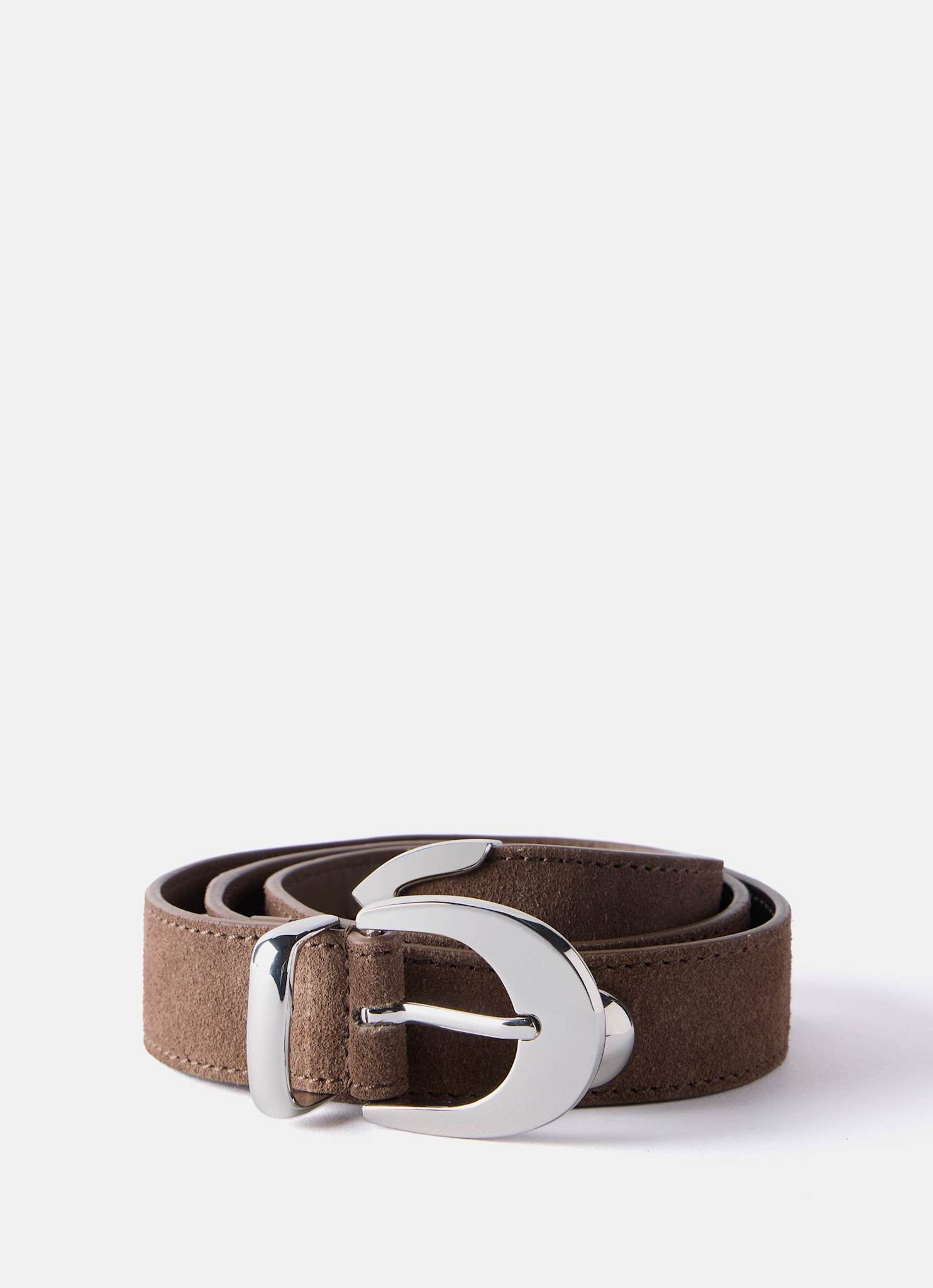 Brown Studded Suede Belt – Mint Velvet