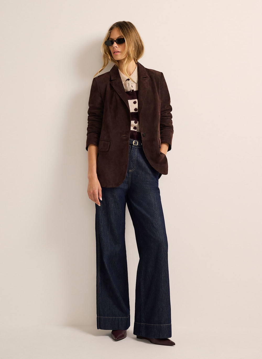 Brown Suede Blazer