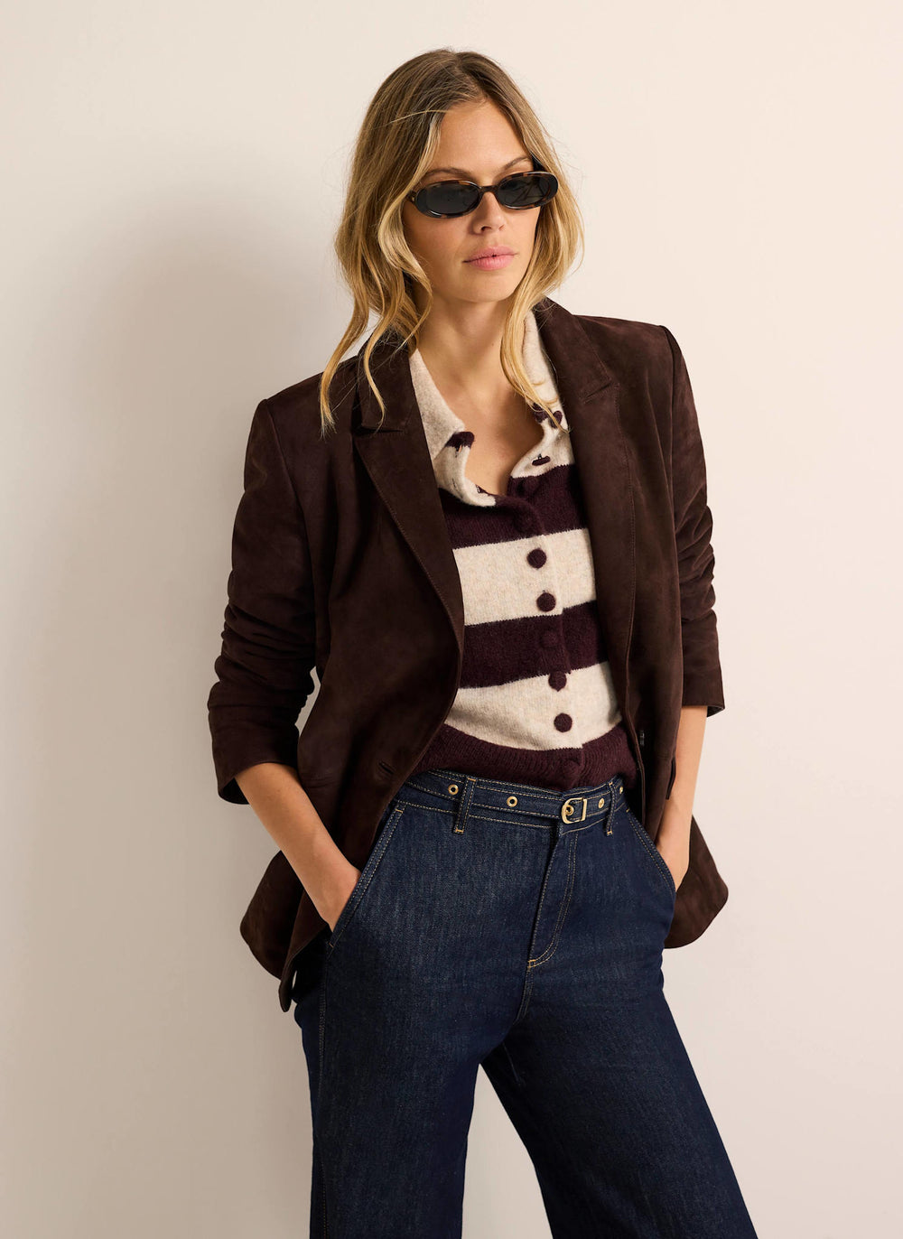 Brown Suede Blazer