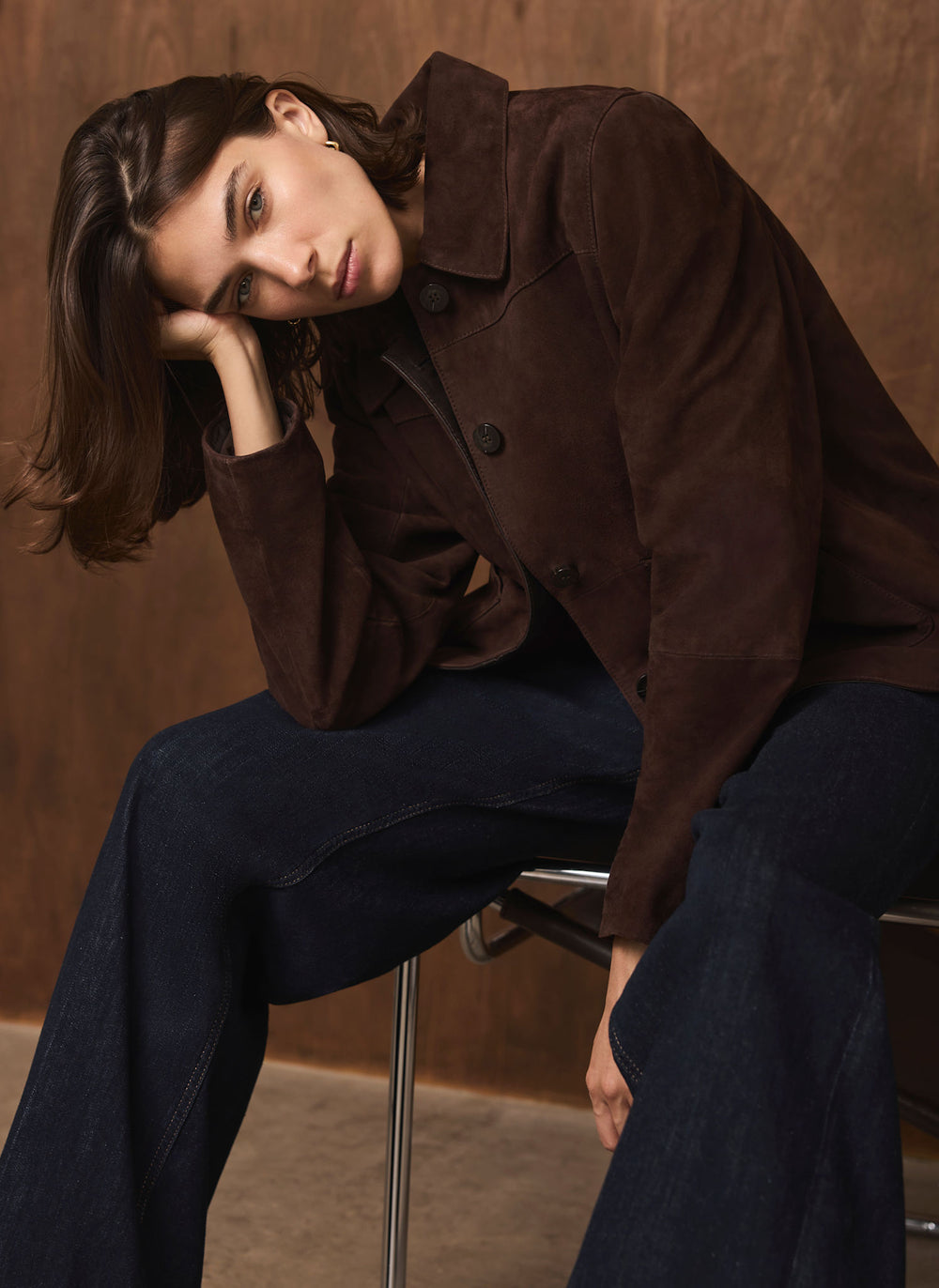 Brown Suede Jacket