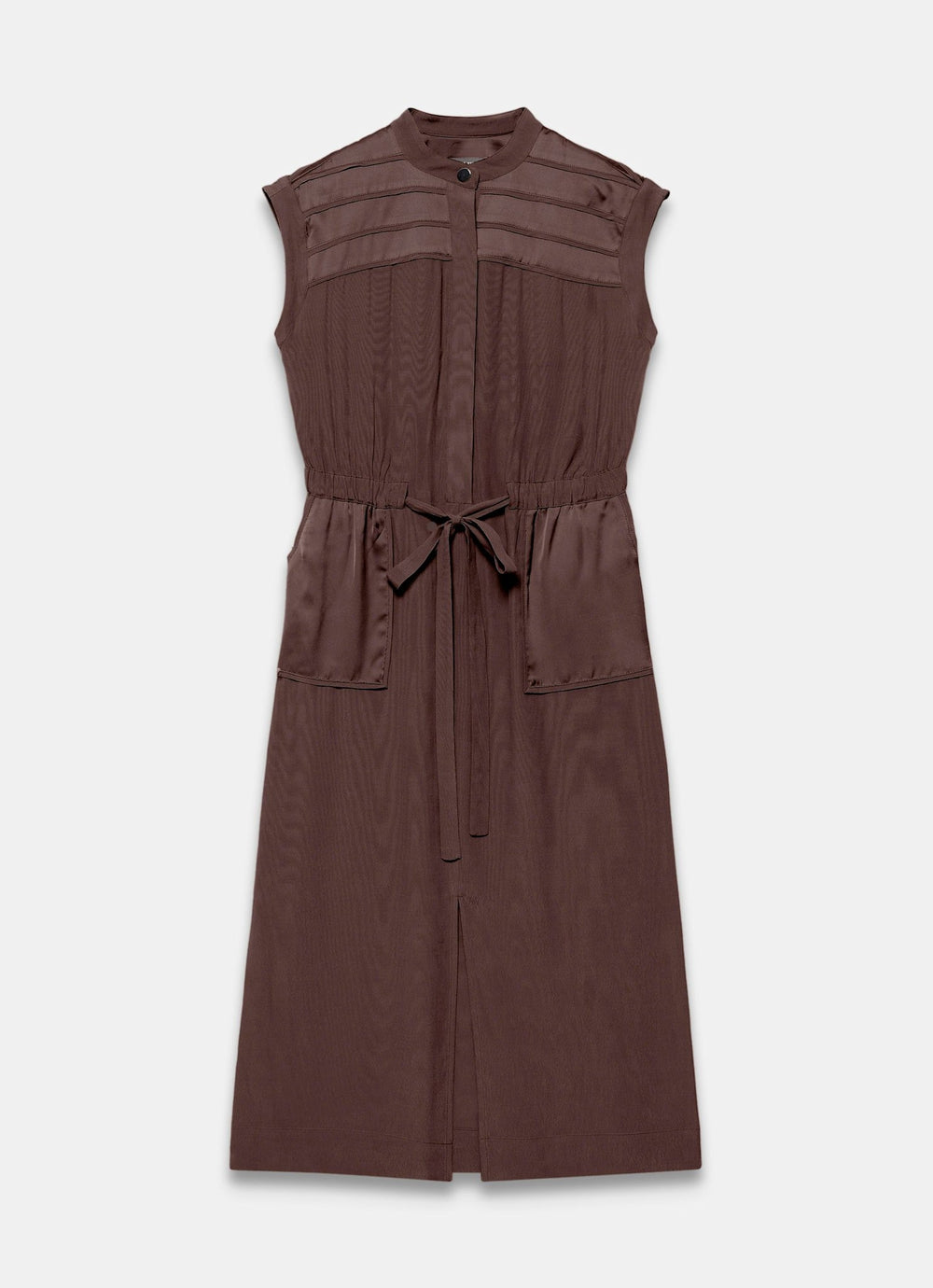 Brown Utility Midi Shirt Dress – Mint Velvet