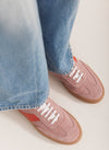 Cici Pink Suede Trainers (Image 1)