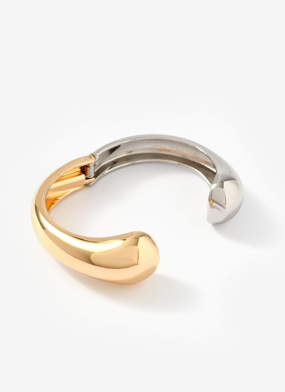 Mixed Metal Clasp Cuff