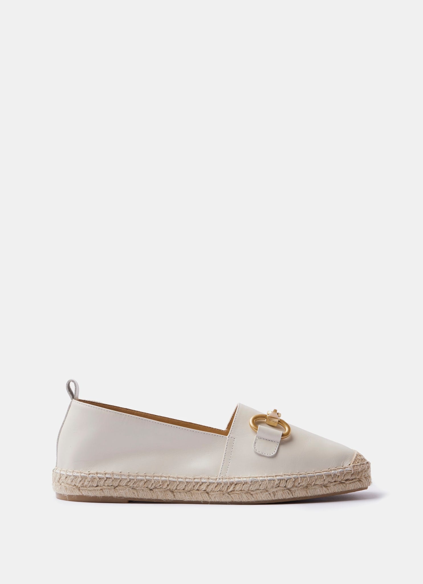 Cream Leather Espadrilles Mint Velvet