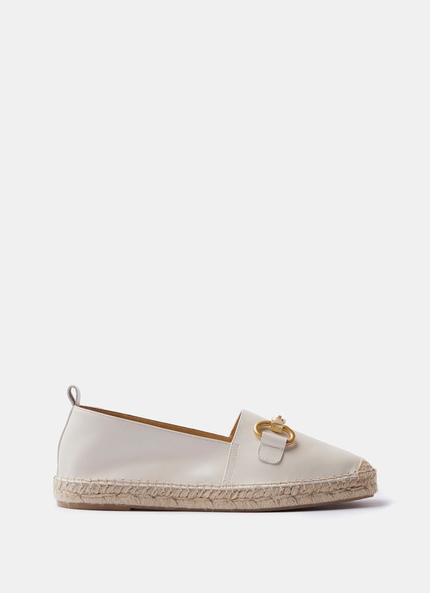 Cream Leather Espadrilles – Mint Velvet