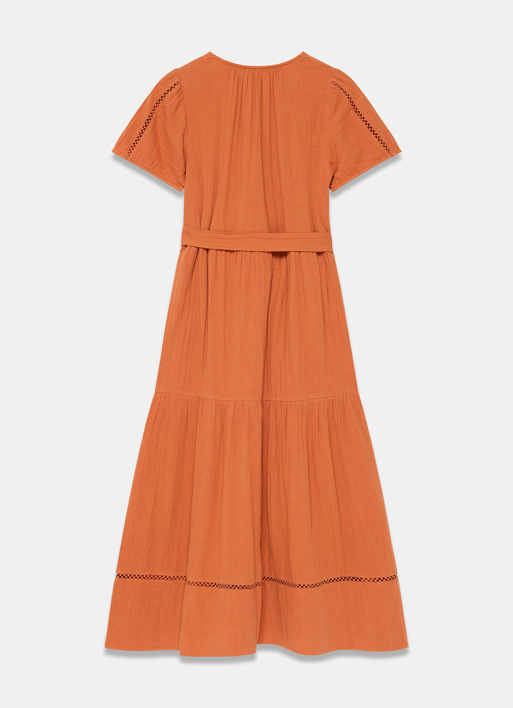 cheese cloth maxi dress Orange Cotton Cheesecloth Maxi Dress – Mint Velvet