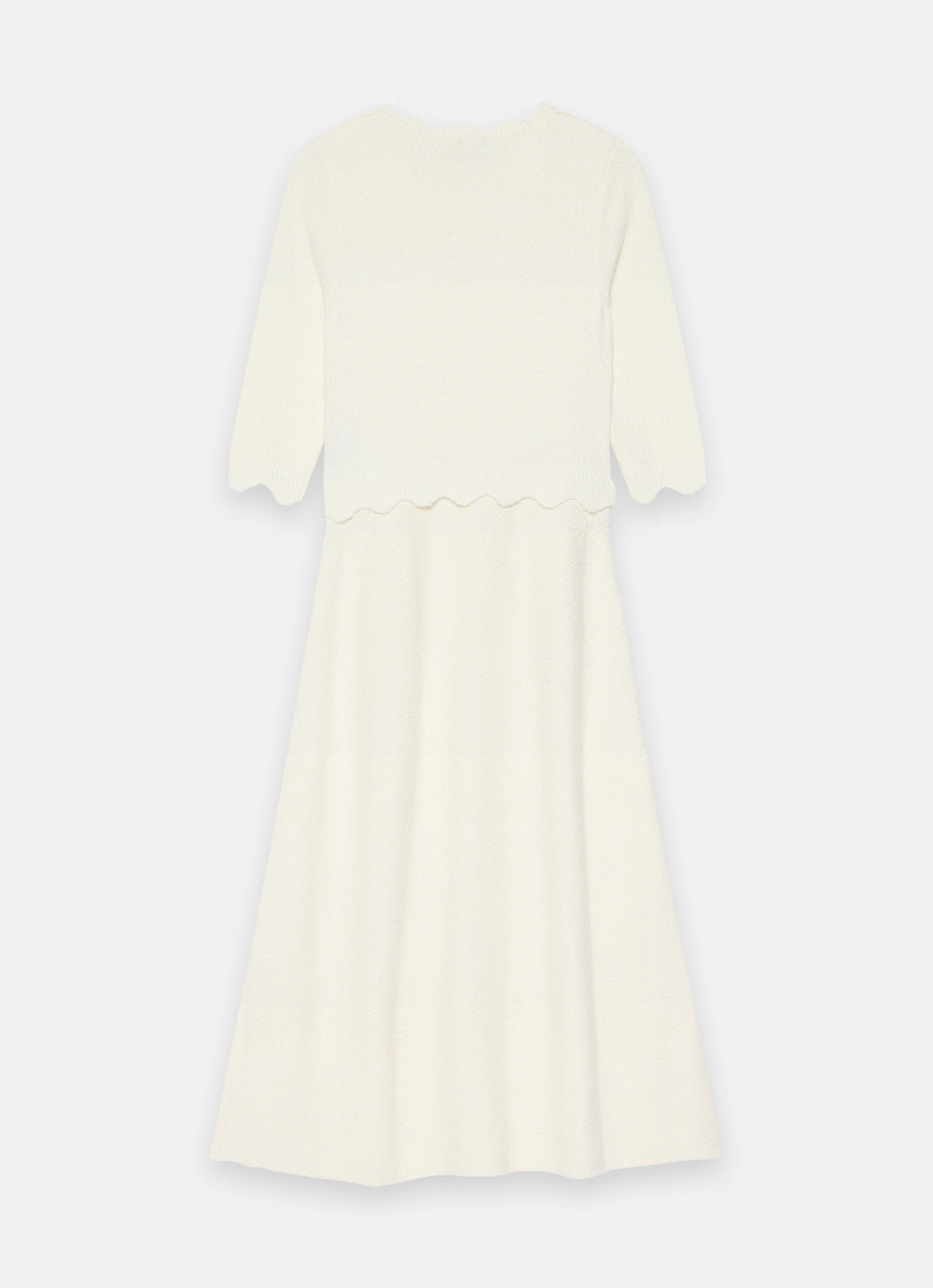 Cream Boucle Knit Midi Dress  Mint Velvet