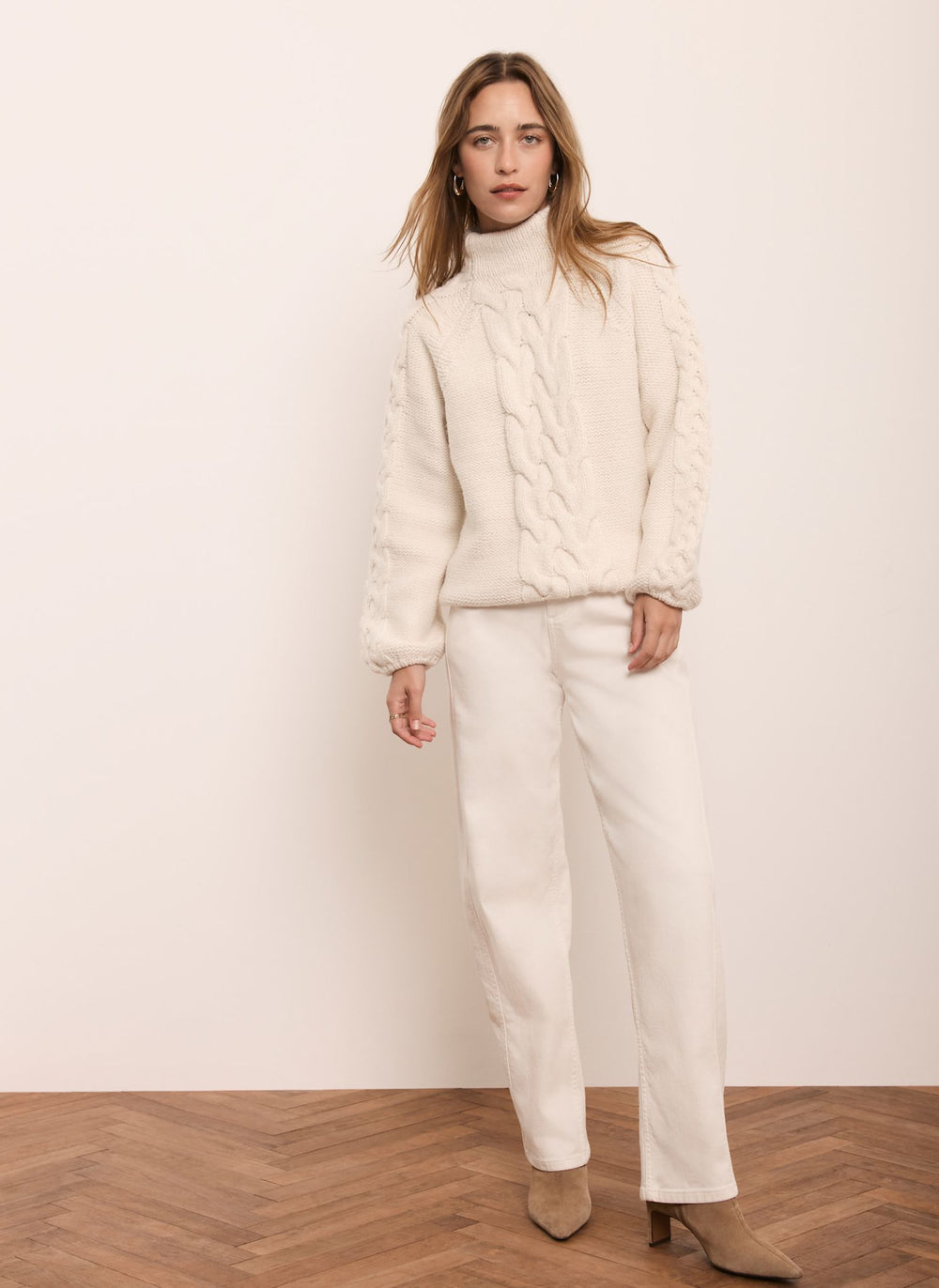 Cream Cable Knit Jumper