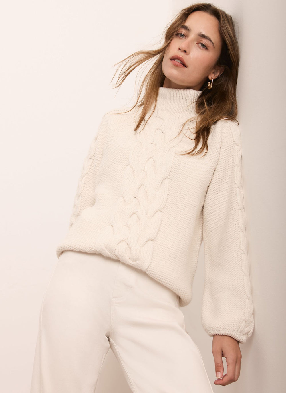Cream Cable Knit Jumper