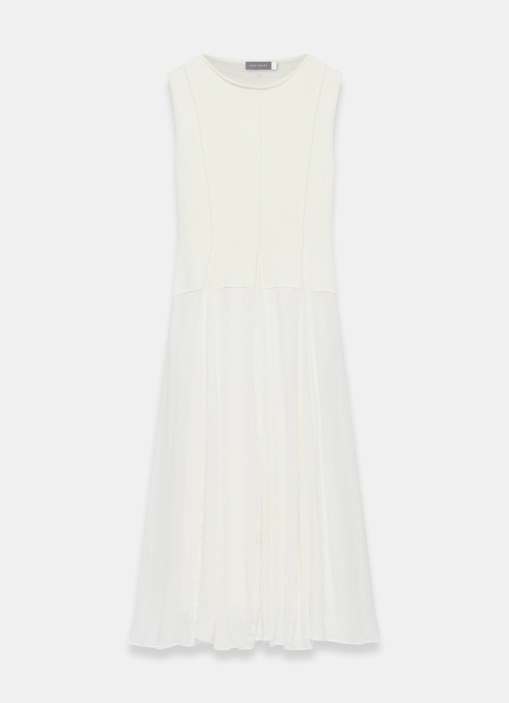 Cream Cotton Blend Drop Waist Maxi Dress – Mint Velvet