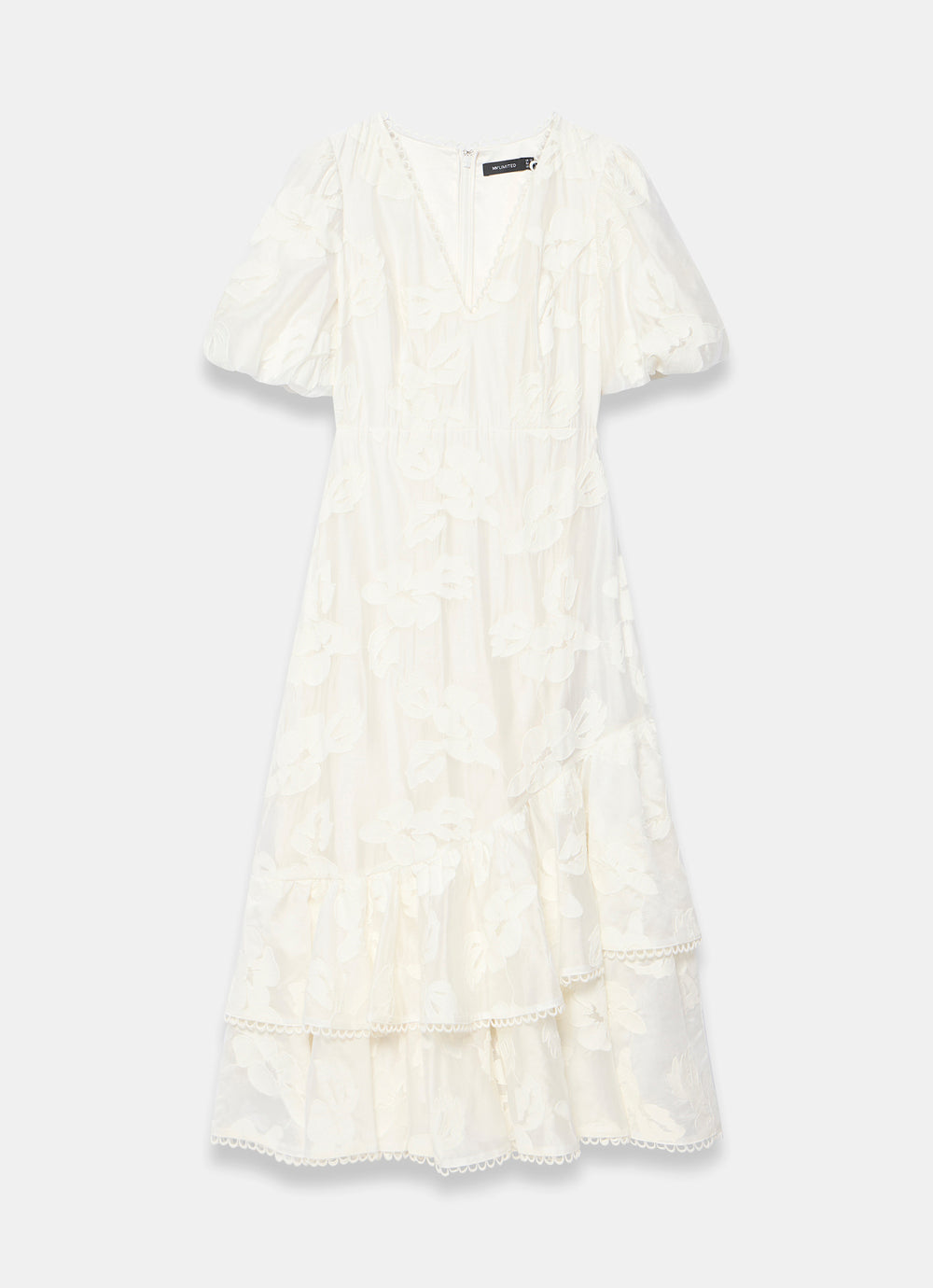 Mint Velvet Women's Cotton Blend Floral Maxi Dress - Ivory/Cream - Size 12 - Ivory