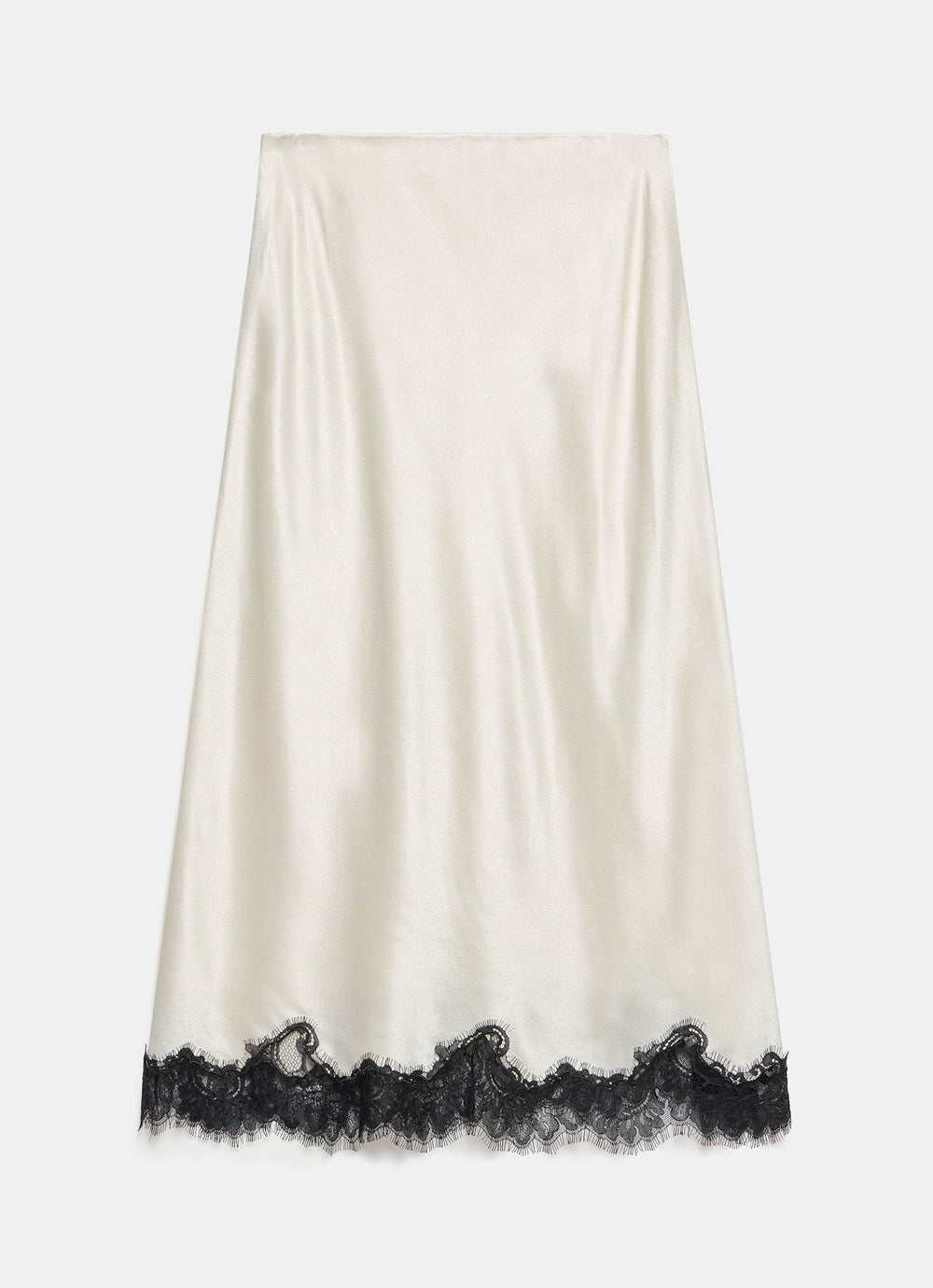 Cream Lace Satin Slip Skirt – Mint Velvet