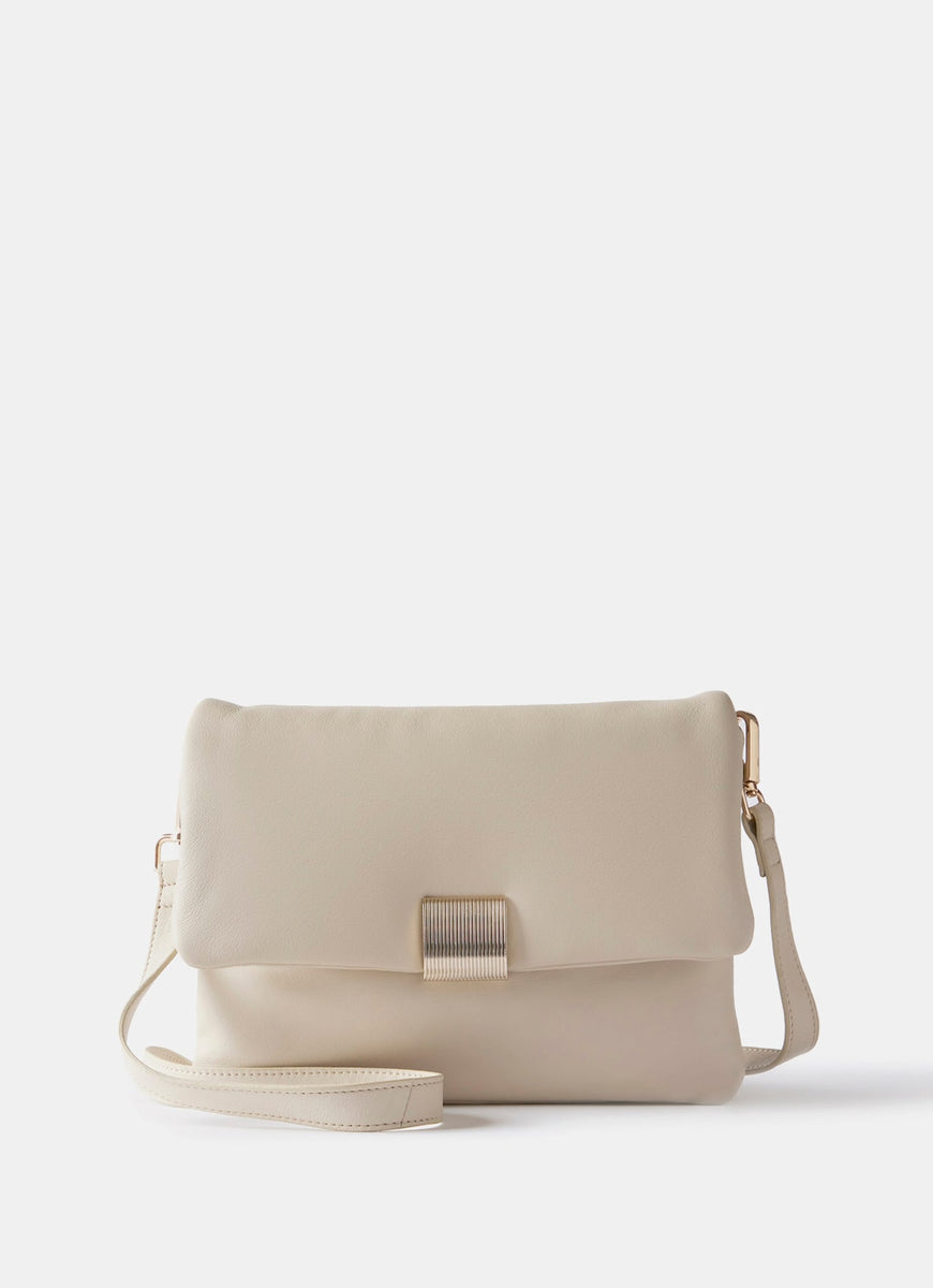 Cream Leather Crossbody Bag – Mint Velvet