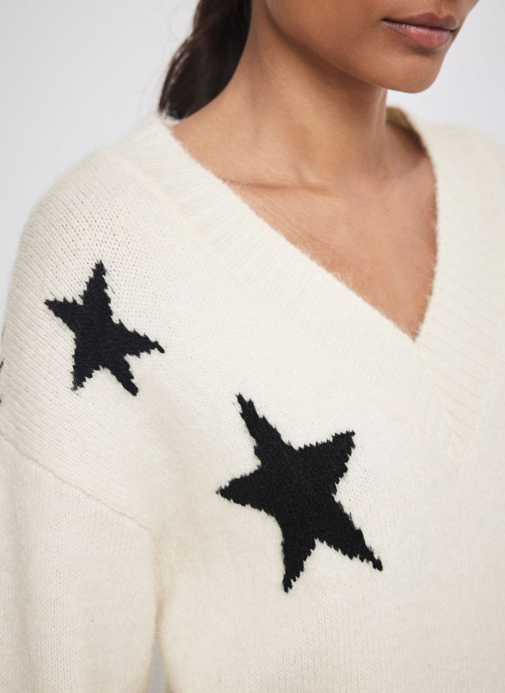 Cream Star Knit Jumper