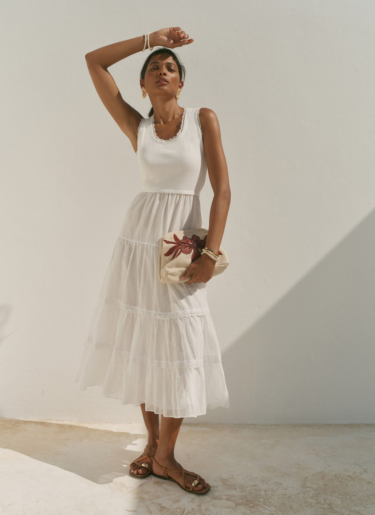wedding dresses for women over 40 OTM Exclusive: Bridal Silk Faille Midi Dress in White XS