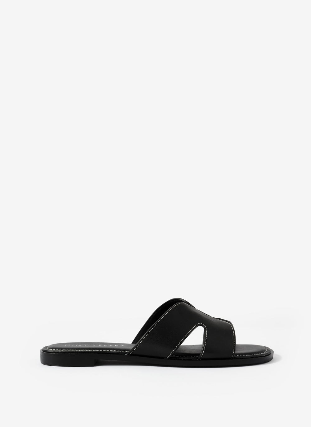 Darcy Black Leather Sandals