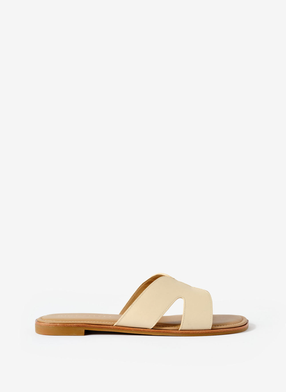 Darcy Cream Leather Sandals