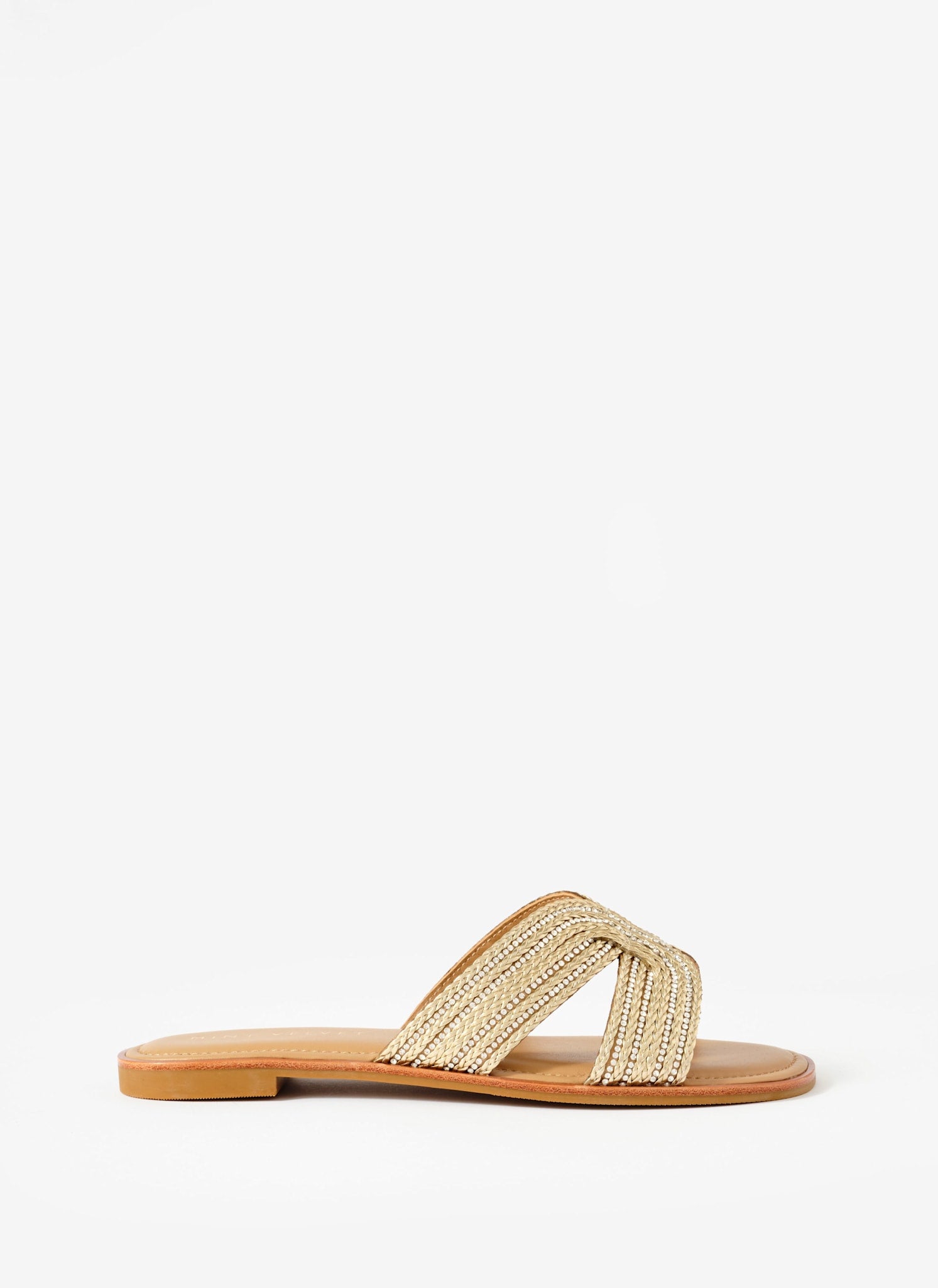Darcy Gold Metallic Detail Sandals – Mint Velvet