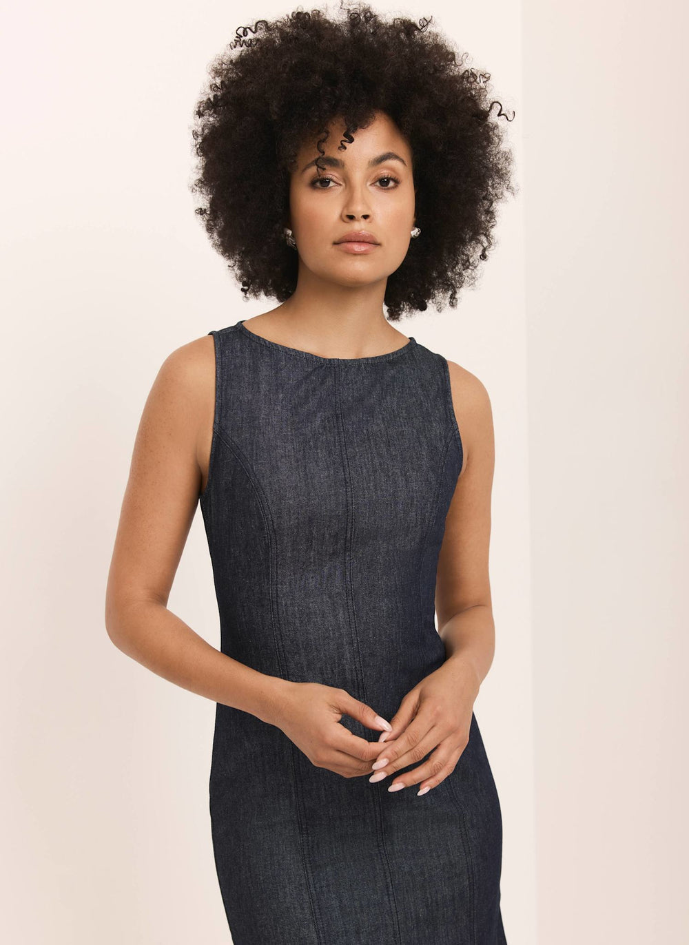 denim midi dress bodycon Denim Bodycon Midi Dress main image 0