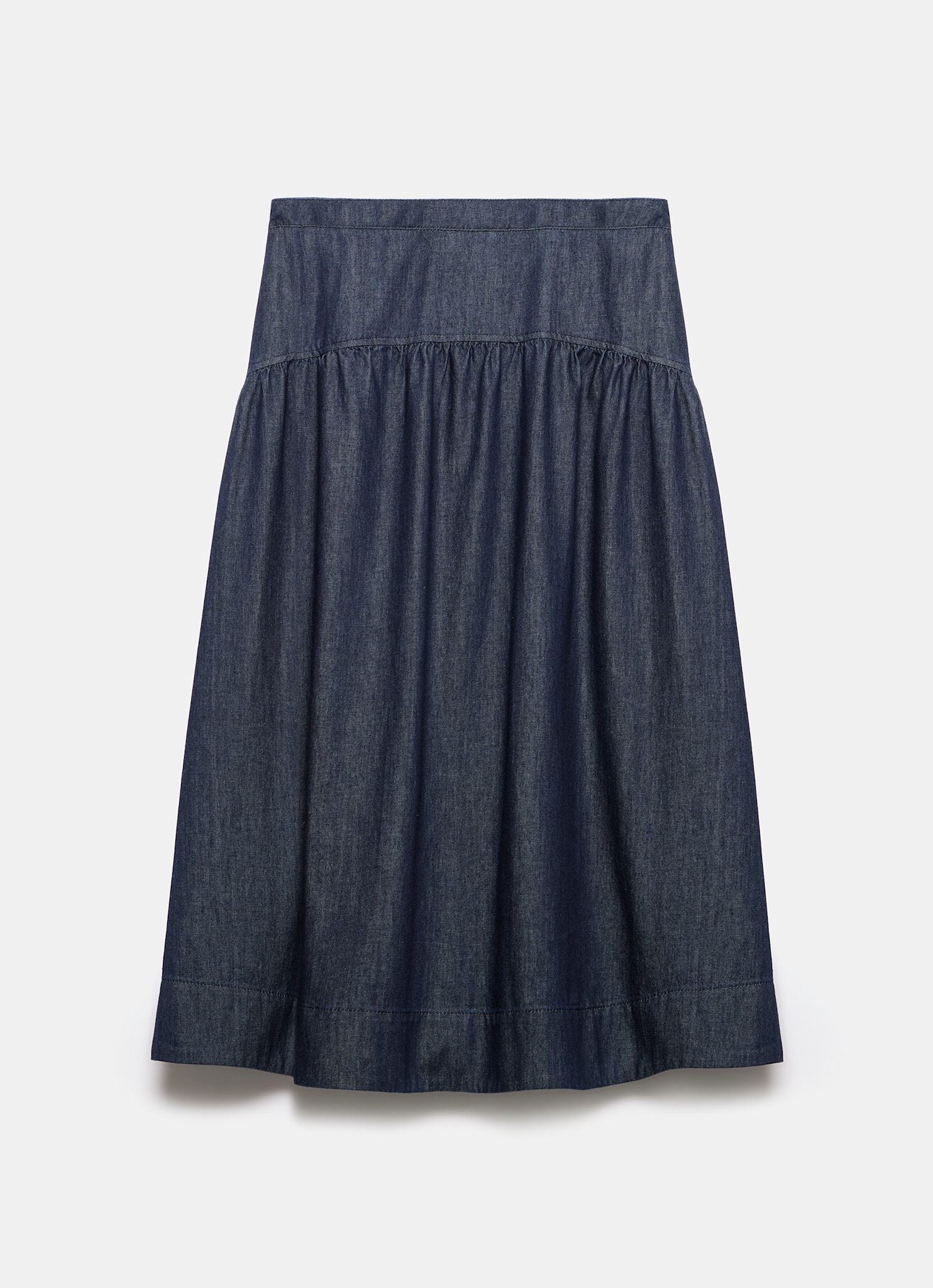 Dark Indigo Denim Maxi Skirt – Mint Velvet