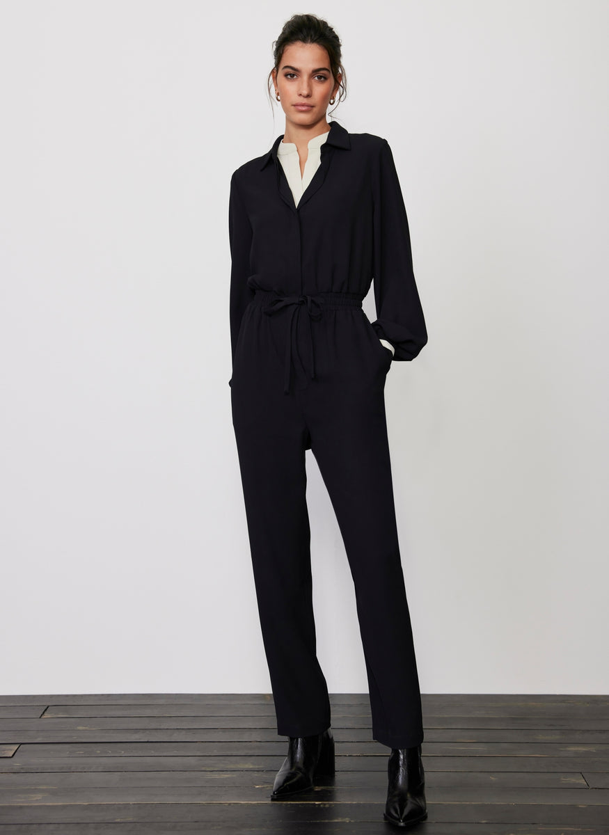 Black Layered Look Jumpsuit – Mint Velvet