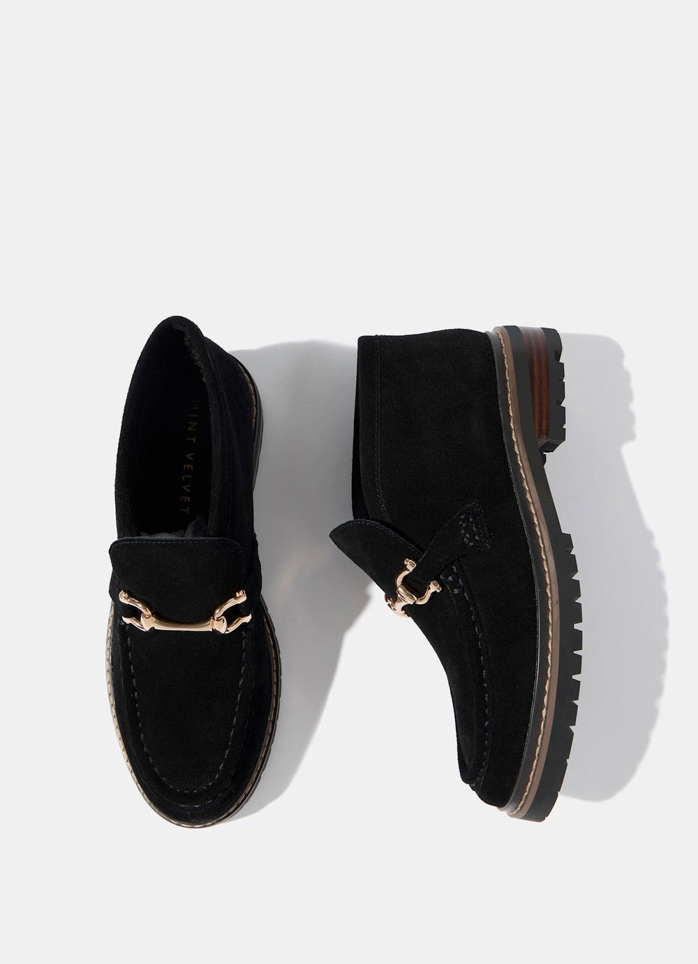 Effie Black Suede Loafer Boots