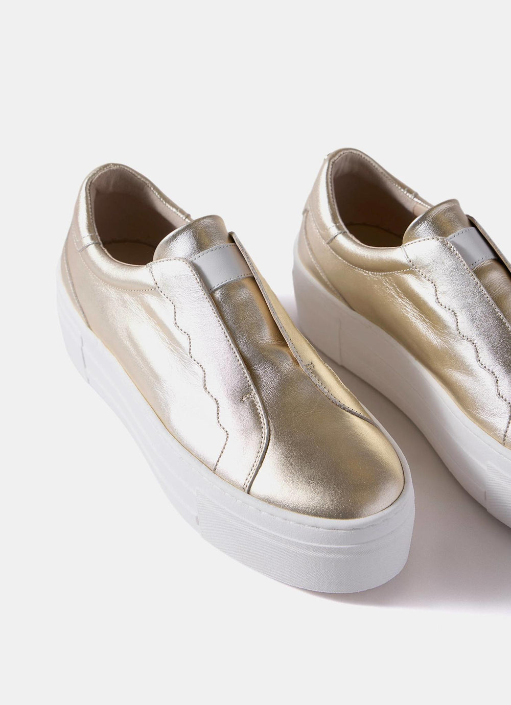 Ellie Gold Platform Trainers