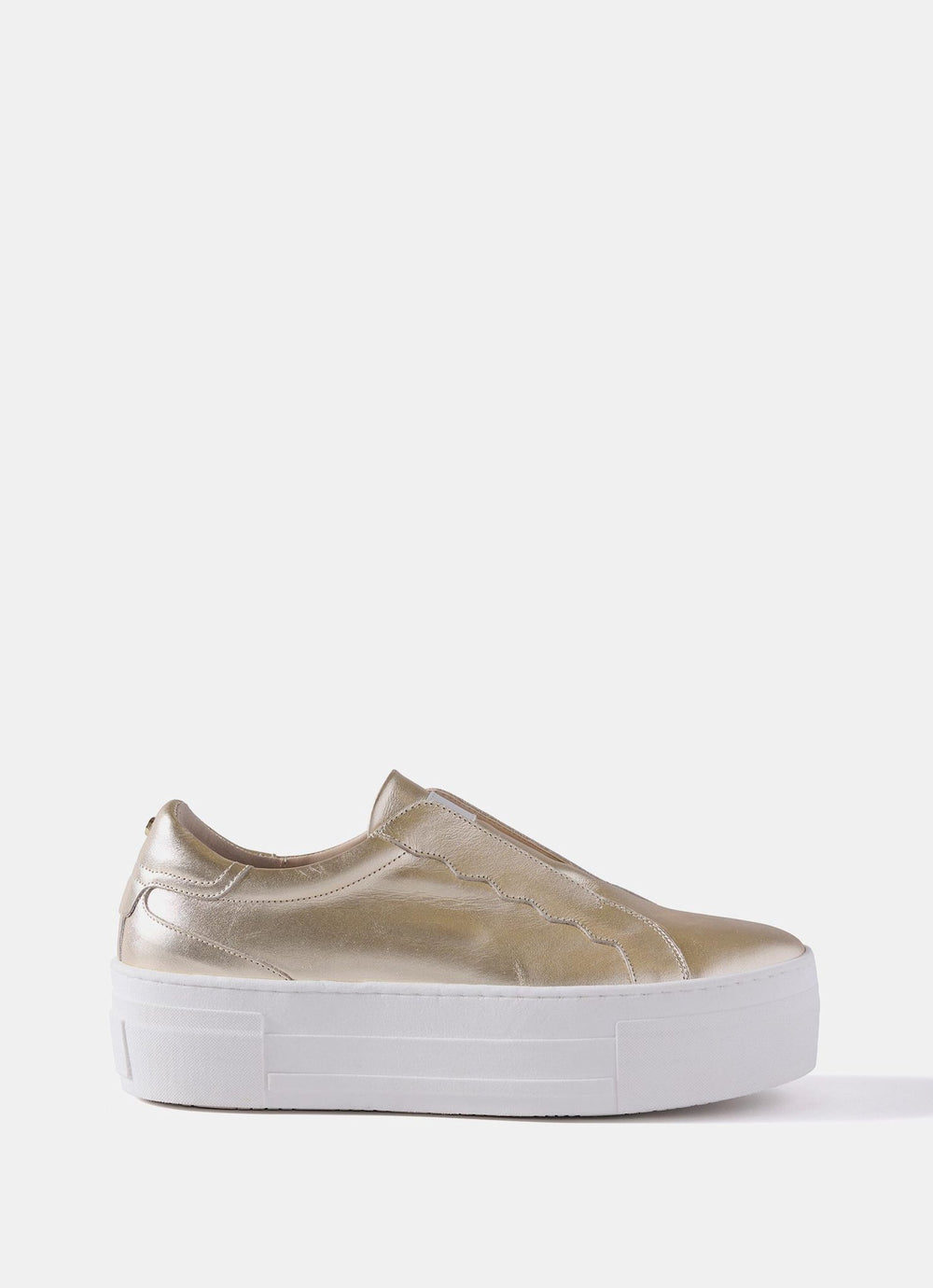 Ellie Gold Platform Trainers
