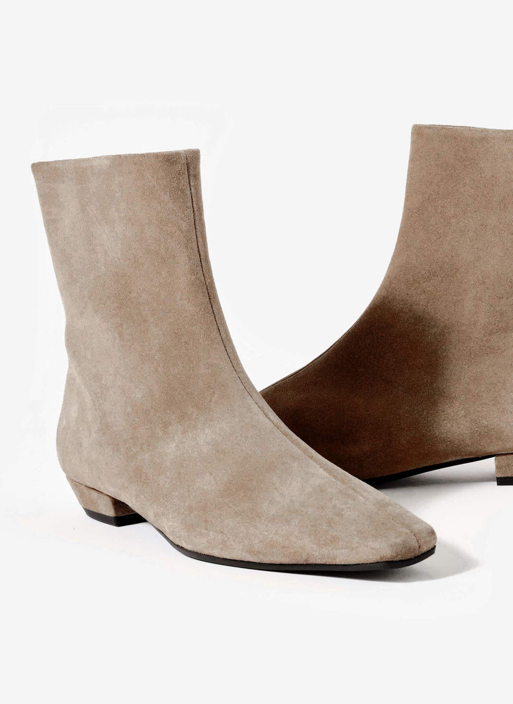 Ellis Neutral Suede Ankle Boot