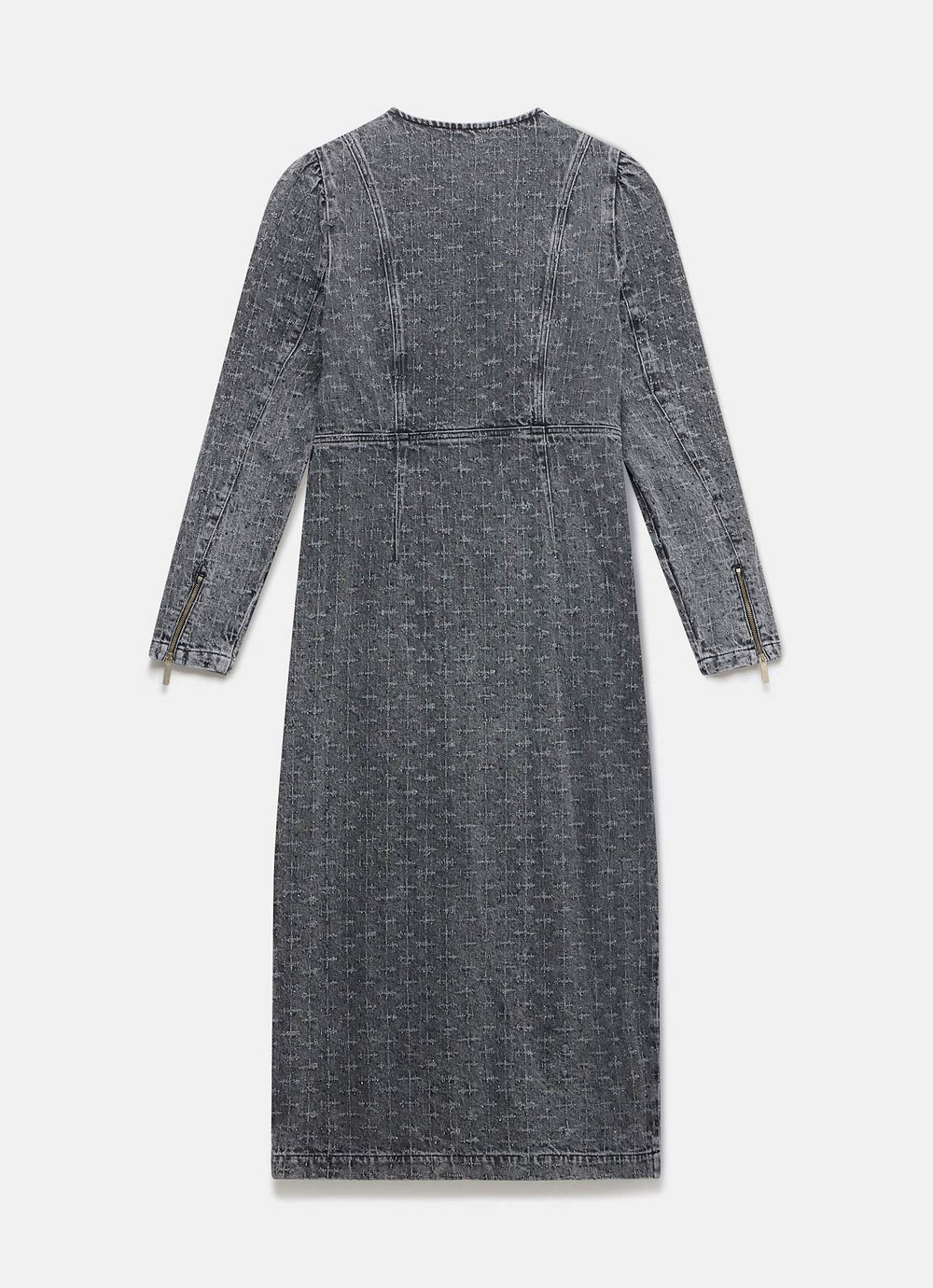 knee length dresses for ladies Veronica Beard Salomez Wrap Midi Dress - Medium Heather Grey