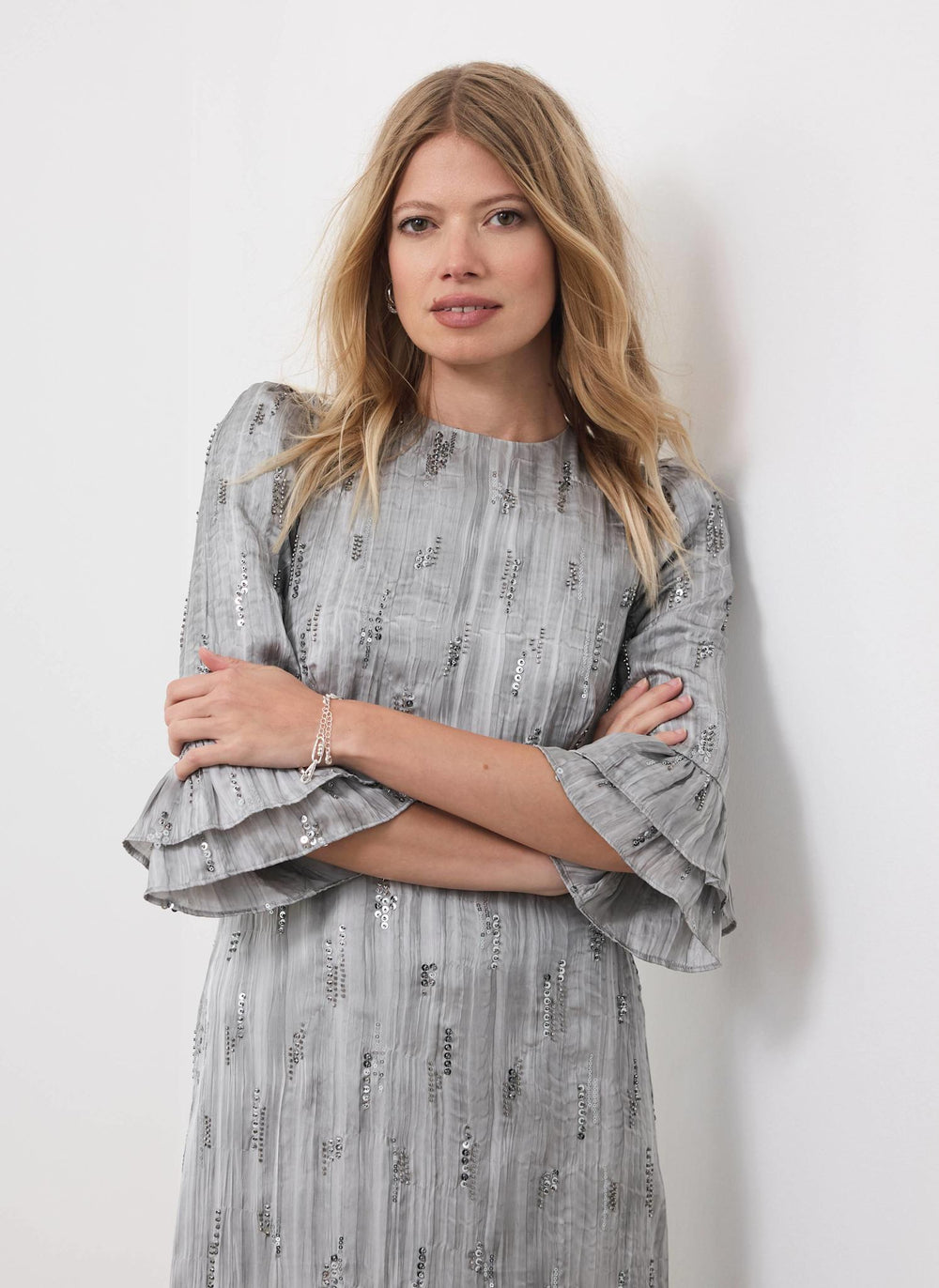 mint velvet sequin dress MINT VELVET Sequin Shirt Midi Dress
